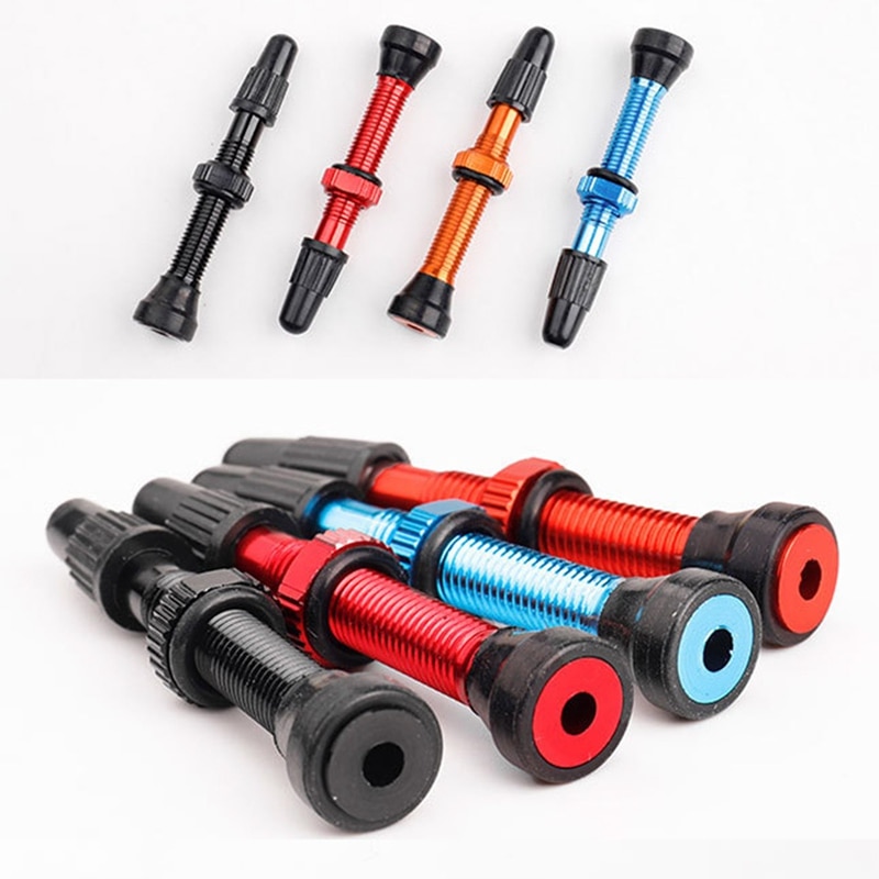 Sykkel 1pc 40mm presta ventil for road mtb sykkel tubeless dekk messing kjerne legering stamme tubeless tetningsmiddel kompatibel