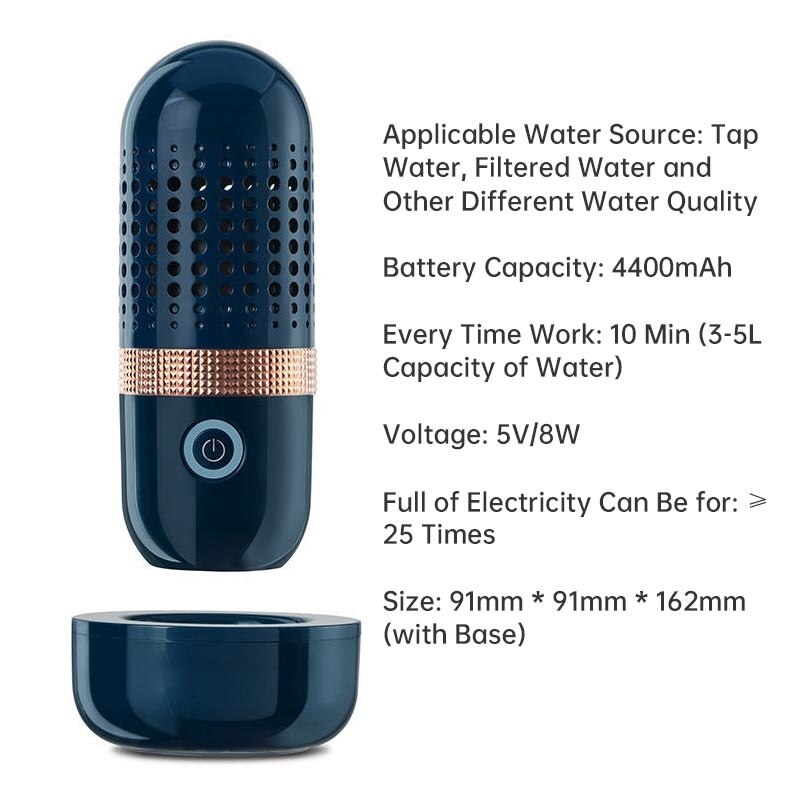 Donlim Capsule Shape Fruit Vegetable Washing Machine Protable Wireless Fruit Food Purifier Household Pesticide Disinfection