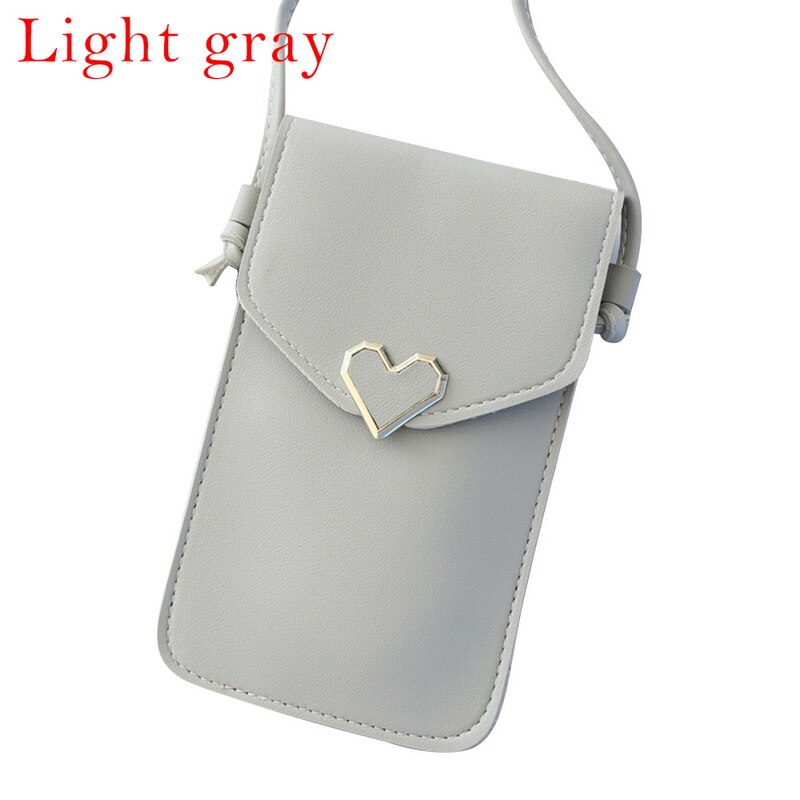 Women Bag Touch Screen Cell Phone Purse Smartphone Wallet Leather Shoulder Strap Handbag for S10 P20: 03