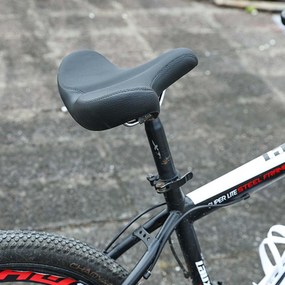 Sillines de bicicleta cómodos y ensanchados asientos de bicicleta eléctrica cojines de asiento universales transpirables de gran tamaño para hombres y mujeres