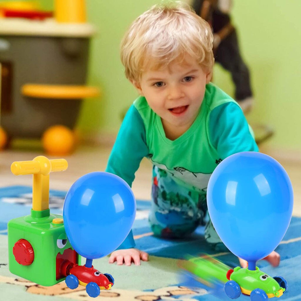 Wetenschap Fysieke Zelfgemaakte Ballon Auto Kinderen Inertiële Power Ball Auto Science Experiment Speelgoed Kinderen Verjaardag Cadeaus Voor Kids