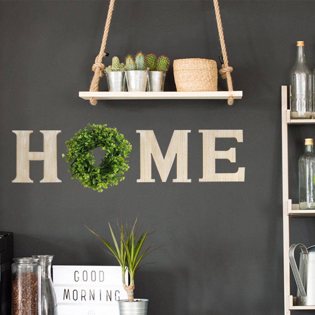 Craft Wall Mounted Word Decor Wedding Birthday Mantel Rustic Wood Home Sign Bedroom Living Room Housewarming Cutout Letters: 3