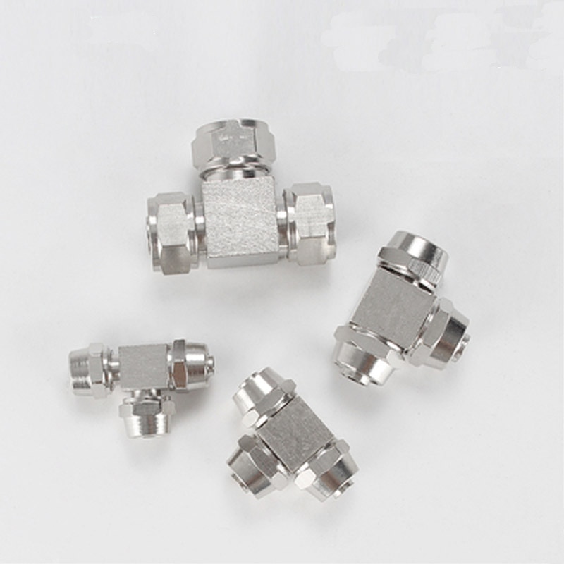 Pneumatische Snelle Twist Tee Fitting Od 4/6/8/10/12 Mm Slang Buis Koper Nikkel plating Hoge Druk Smc Air Lock Connector