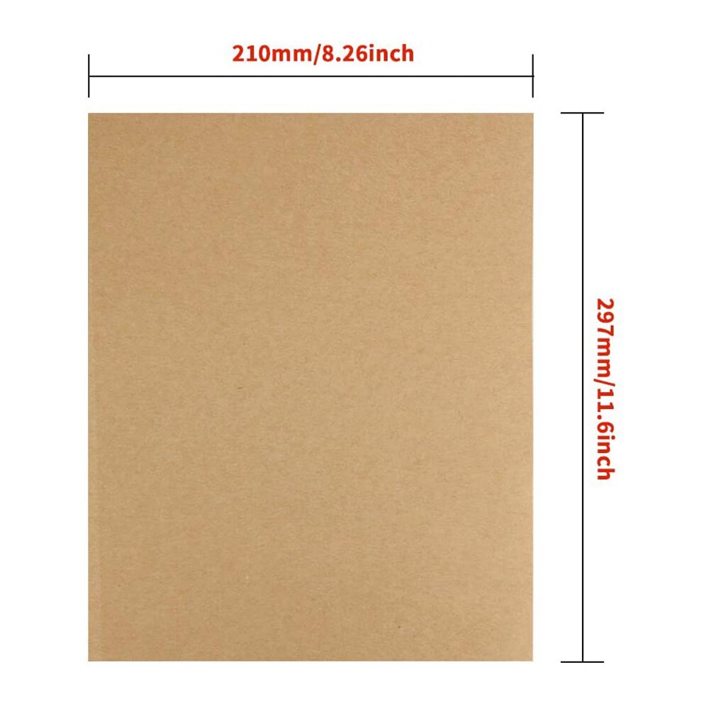 250gsm A4 Natural Kraft Paper Diy Handmade Packing Paper Drawing Sketch Thick Hard Cardboard Stationery Supplies