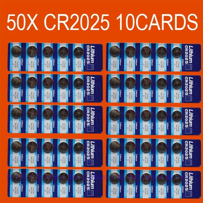 50x CR2025 BR2025 2025 3 V LITHIUM BATTERIJEN – Vicedeal