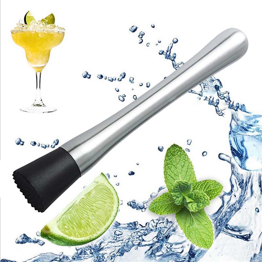 Muddler Rvs Bar Mixer Bar Mojito Cocktail Diy Drinken Fruit Muddler Verpletterd Ijs Bar Tool Hfing