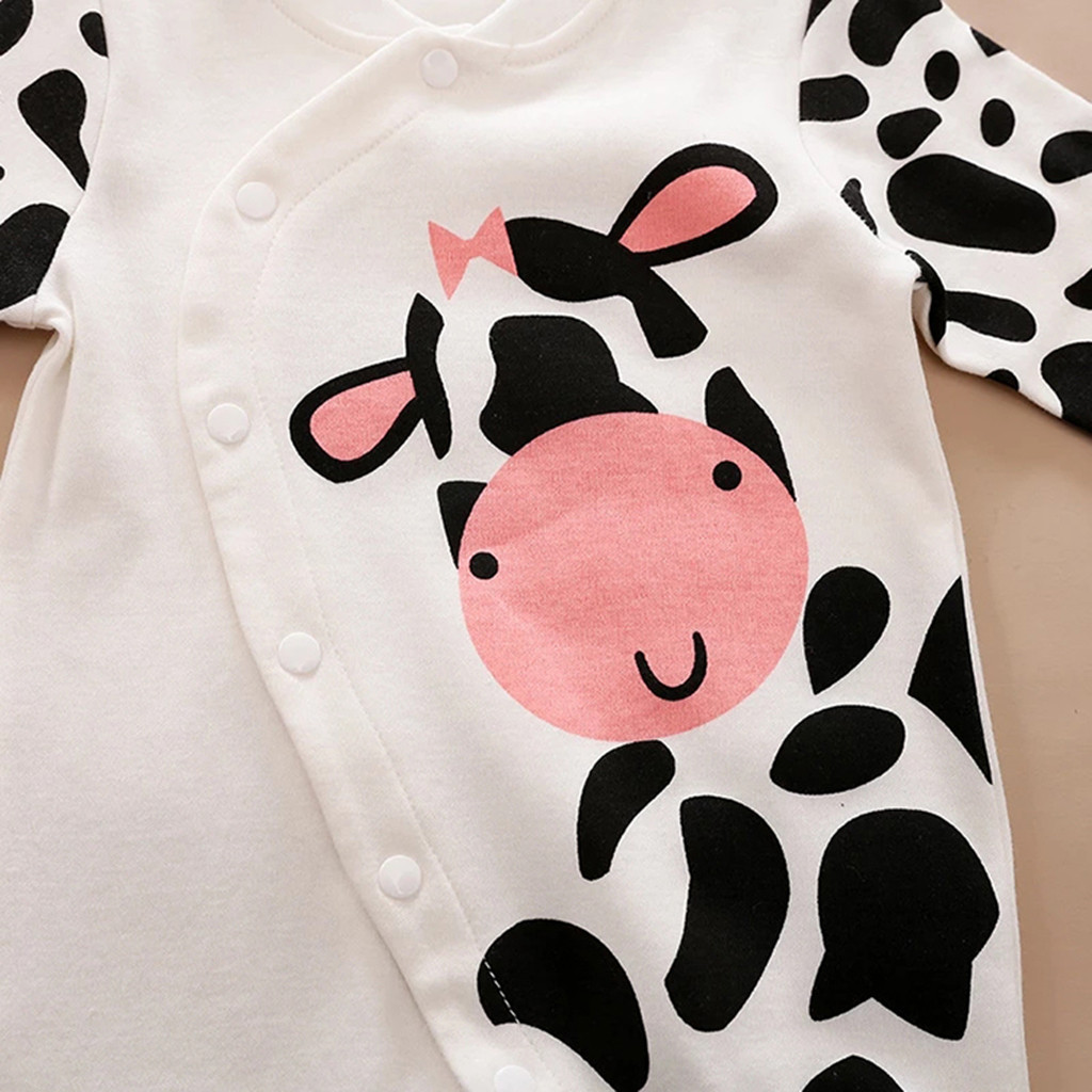 Neue Geboren Baby Kleidung Cartoon Druck Langen Ärmeln Romper Overall Kleidung Baby Mädchen Strampler Infantil Kleidung Kostüm Kinder Anzug