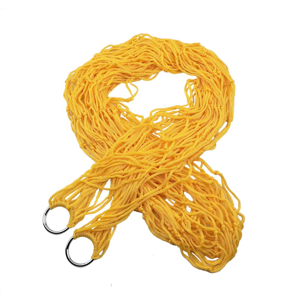 Przenośny hamak ogrodowy nylon wiszące łóżko siatka netto huśtawka łóżko na wolnym powietrzu podróż kemping hamaki