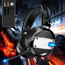 Gaming Headset Led Verlichting Voor Pc Xbox Een Stereo Surround Sound Noise Cancelling Wired Gamer Hoofdtelefoon Met Microfoon Auriculares