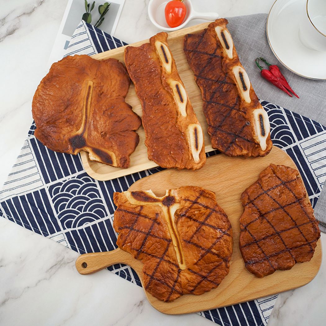 Comida Artificial realista crudo y asado carne Artificial exhibición de alimentos Prop