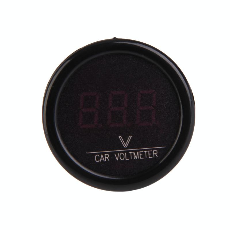 Digitale LED Auto Voltmeter Auto Accuspanning Gauge Meter Sigarettenaansteker Powered Veiligheid Volt Monitor Voor Alle 12/24V Auto