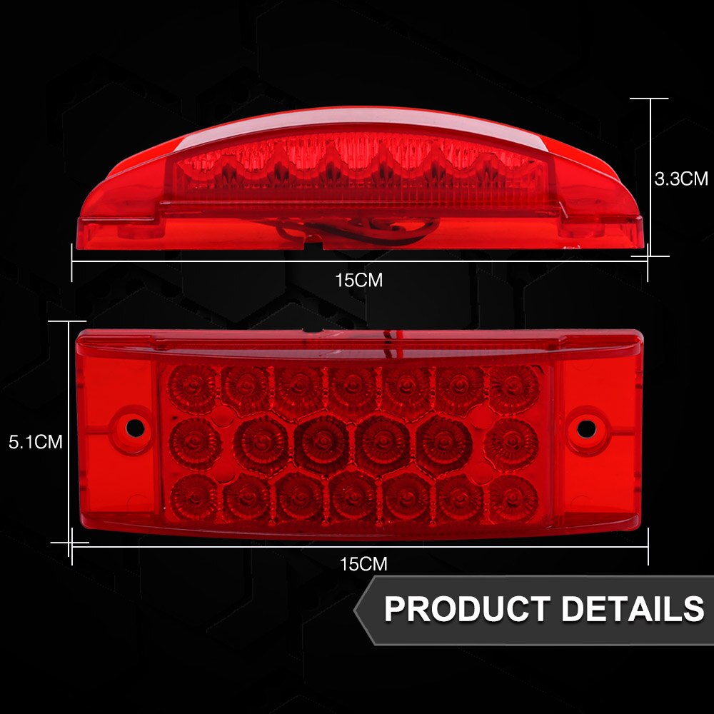 12v High-brightness Led Lights Truck Side Lights High And Low Bright Truck Night Contour Signal Lights