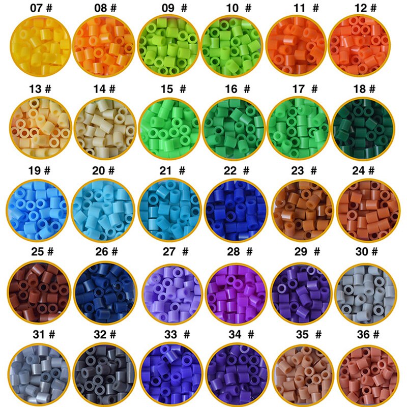Perles pyssla hama pour enfants, 57 couleurs, 5mm, 8000 pièces, puzzle 3d, jouets créatifs, faits à la main