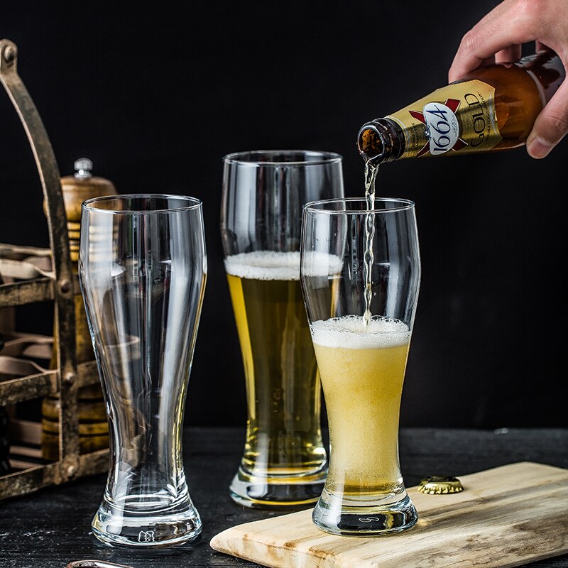 400ml 500ml 650ml ölglas mugg stor ölkopp midja blyfria kristallglas dricka whisky vodka essential bar ktv