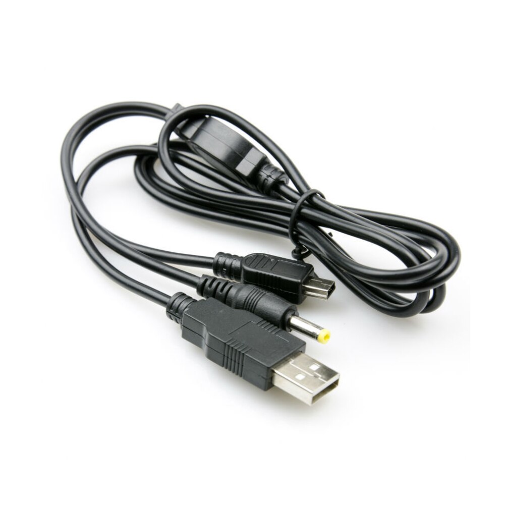 2 in 1 reisoplader zwart multifunctionele draagbare datatransmissie kantoor usb-kabel voor psp