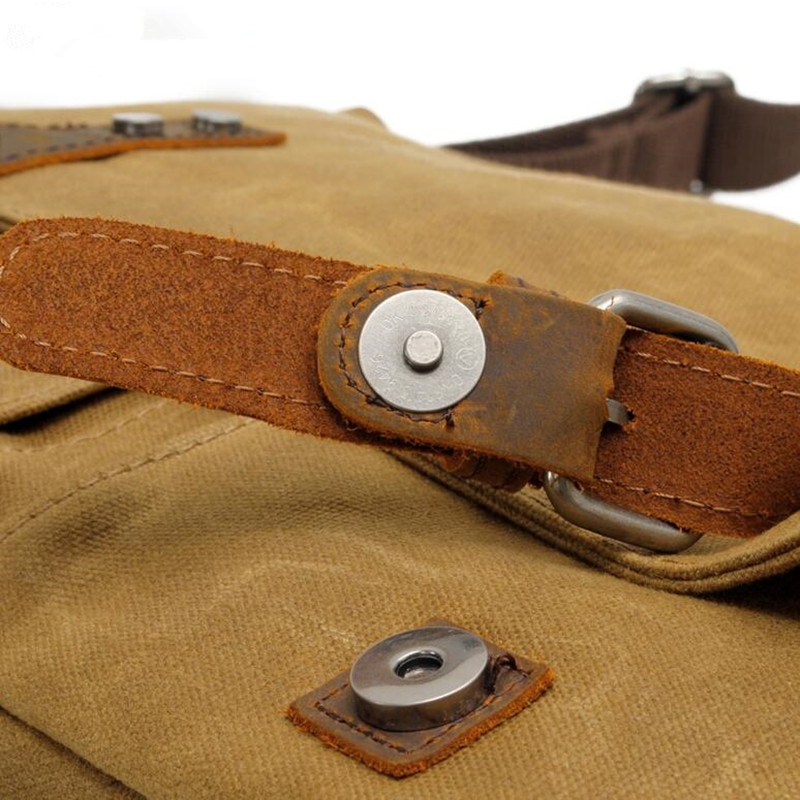 Mænd voksolie lærred skuldertaske mandlige vintage messenger tasker afslappet skuldertaske crossbody tasker mænds håndtasker