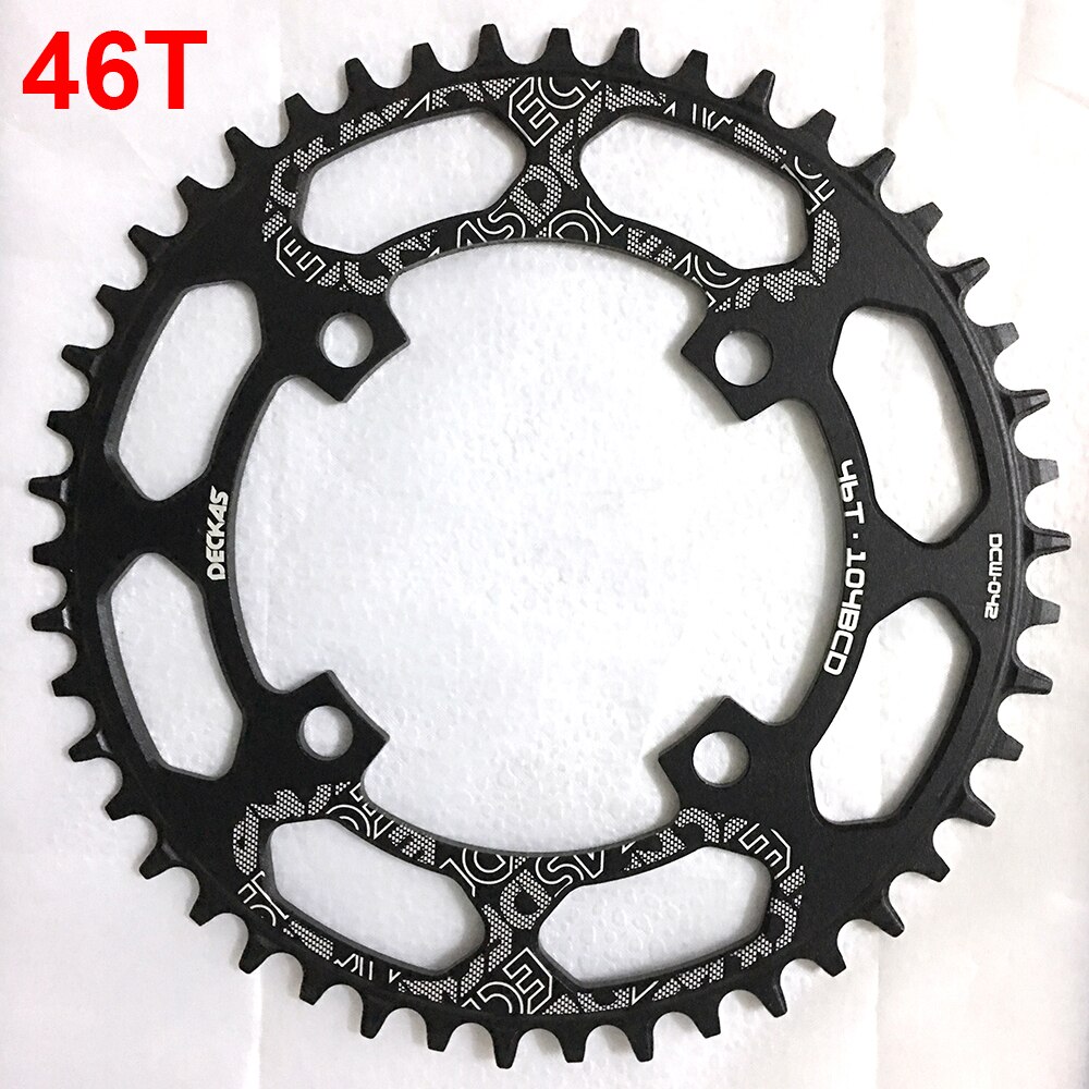 Deckas-platos y bielas angostos y anchos para bicicleta de montaña, platos y bielas de 44 T, 46 dientes, 46 T, 44 T, 104, BCD
