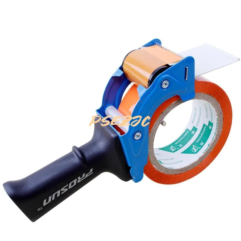 Draagbare, transparante metalen tapesnijder, verpakkingsmachine, plakbandmachine, dozenafdichtmachine, kantoorgereedschap