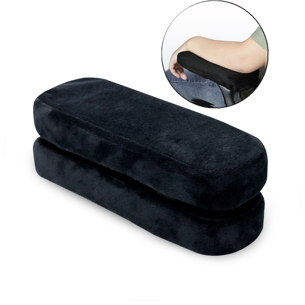 2 pack Ergonomische Traagschuim Bureaustoel Armsteun Pads Comfy Gaming Stoelen Arm Rest Kussen voor Ellebogen Onderarmen Overdrukventiel