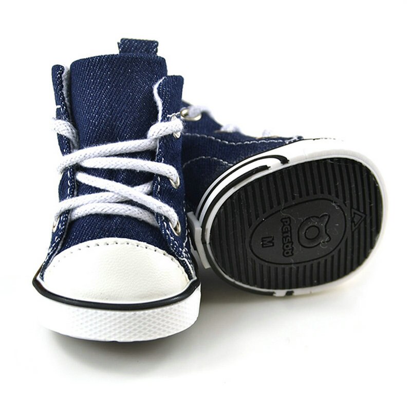 Jean Pet Dog Shoes Winter Warm Outdoor Puppy Shoes Boots For Small Dogs Chihuahua Cats Pet Supplies XS-XL