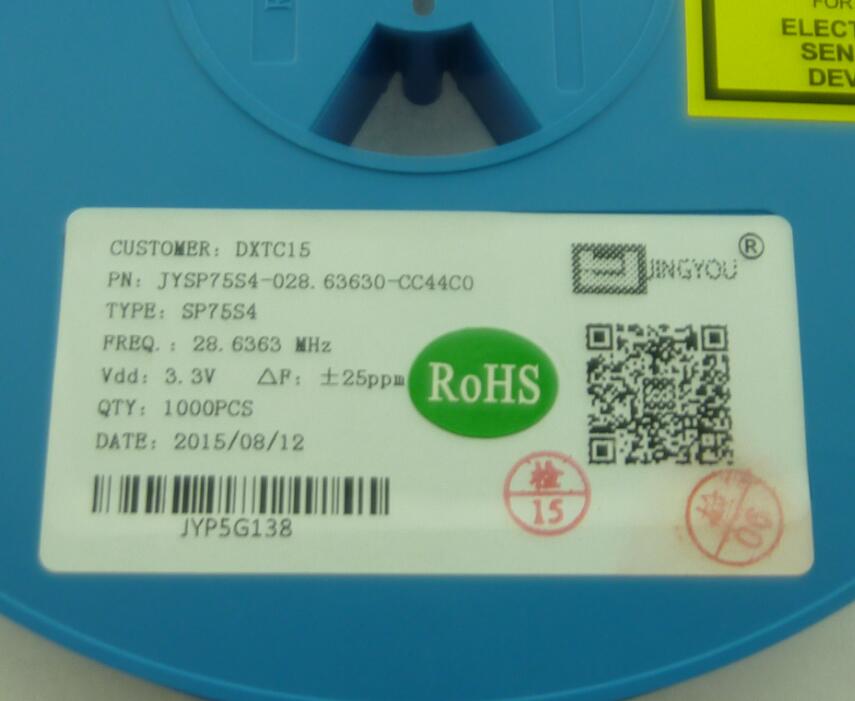 10 st smd 5070 aktiv kristalloscillator osc 28.6363 mhz 28.6363m 7050 5*7 3.3v 25 ppm