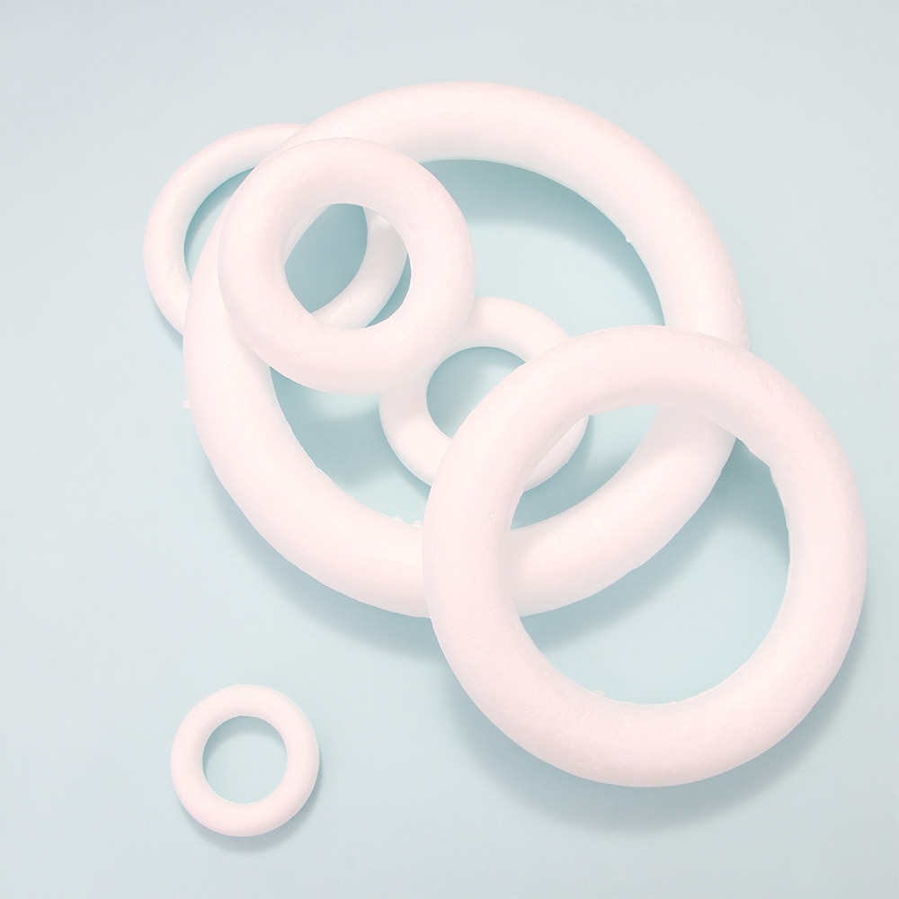 XMAS Polystyrene Styrofoam Foam Ring For Craft DIY Accessory Handmade Party Decorations