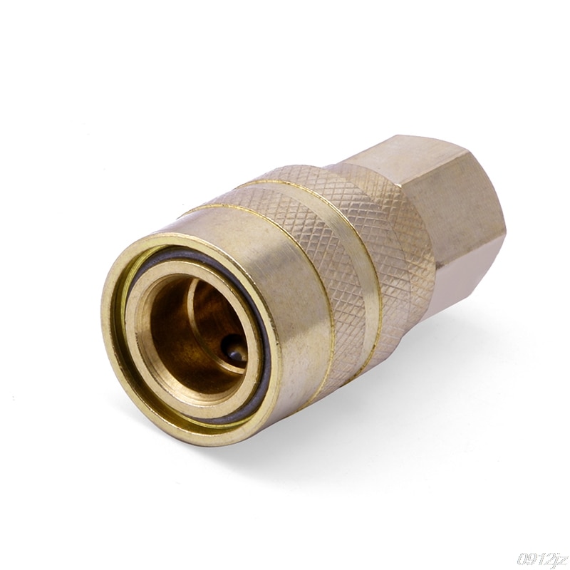 5Pcs Brass Quick Coupler Set Solid Air Hose Connector Fittings 1/4" NPT Male Female Quick Plug