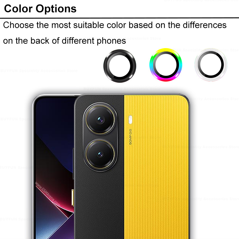 Aluminum Alloy Camera Glass For Xiaomi Poco X7 Pro Metal Ring Lens Protector Cover Pocox7Pro Poxo Little Poco X 7 Pro 7Pro 5G