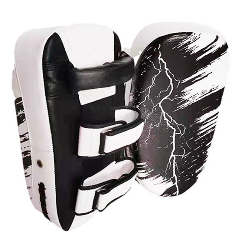 ELOS-Kicking Shield MMA Thai Pad Training Kickboxing Muay Thai Shield Leather Practicing Hand Pad Taekwondo Exercise