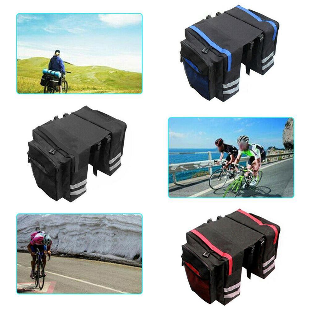Terrengsykkel sykkel koffertposer sykling dobbel sete stativ fôrbagasje baksidebærer halepakke  w7 z 3