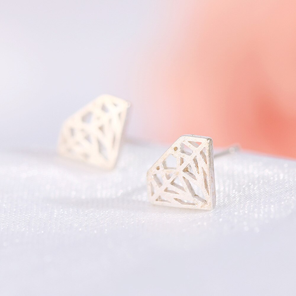 XIYANIKE Vendita Calda Animale Sveglio Orecchini Con Perno 925 Sterling Silver Ear Ago Semplice di Modo di Geometria Orecchini Per Le Donne Regalo 37-54: 53