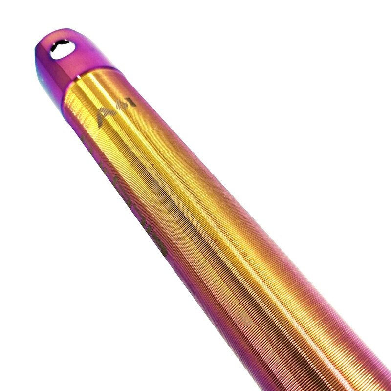 Litepro 412 tija de sillín de bicicleta plegable 33,9mm x 600mm de titanio chapado aleación de aluminio Ultra ligero bicicleta asiento Bar BMX asiento tubo