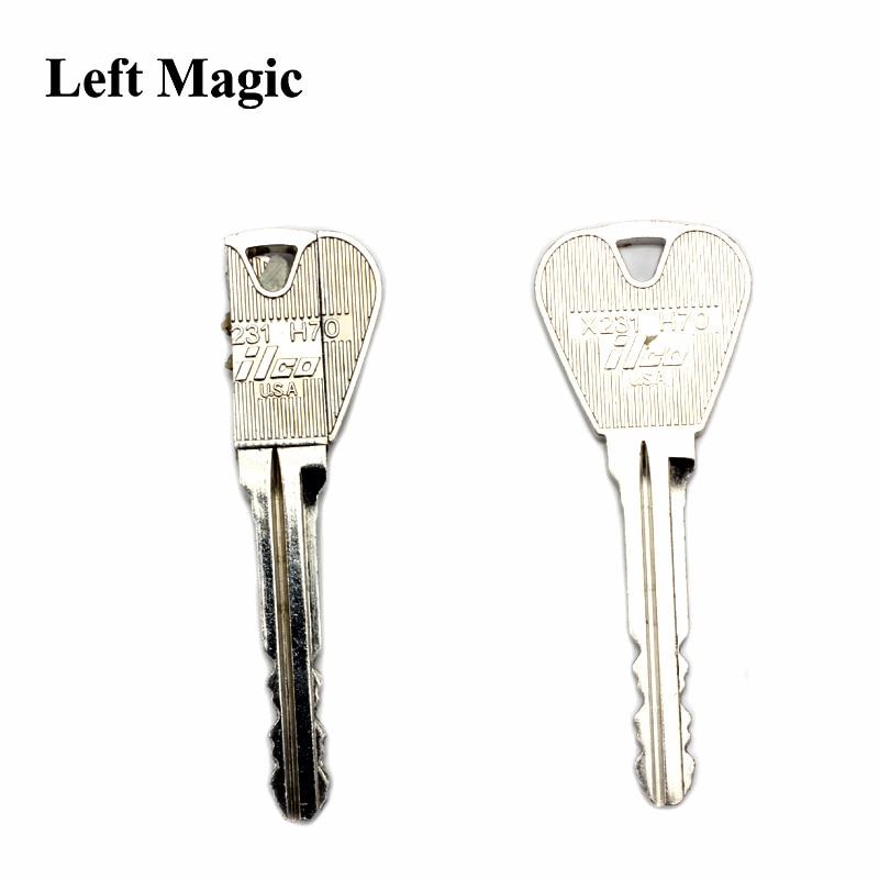 2 Stuks Magic Trick Toy Folding Key Thru Bottle Of Ring Penetratie Magic Trick Props Magic Joke Speelgoed Te spelen