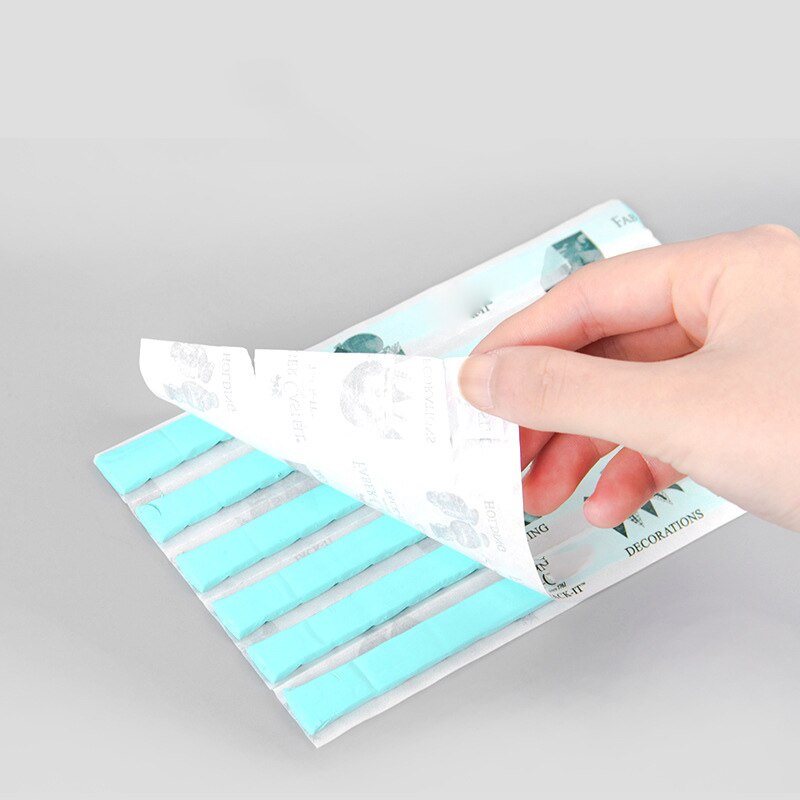 Mastic adhésif amovible réutilisable E7, affiche adhésive blanche et verte, multi-usages, pour mur sûr