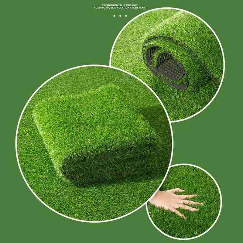 10mm kunstgræs udendørs grønt tæppe kunstgræs fugtsikkert rengørbart kontorlegeplads gulvdekoration