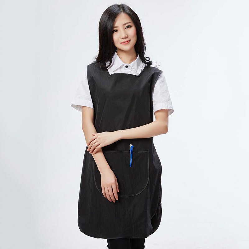 uniforme peluqueria mujer delantal Delantales de cocina para mujer, delantal de trabajo para peluquería, salón de belleza, Spa, corte de pelo, babero, capa de estilismo para el cabello, uniforme de tela de cintura: Apron S2