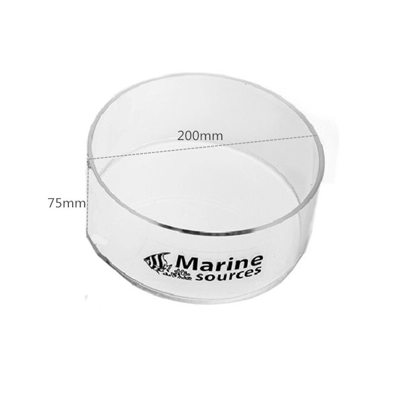 Unterwasser glas Unterseite Tafel korallen fisch beobachten linse foto Aquarium Marine Riff Panzer SPS LPS Korallen lupe: Durchmesser 20cm