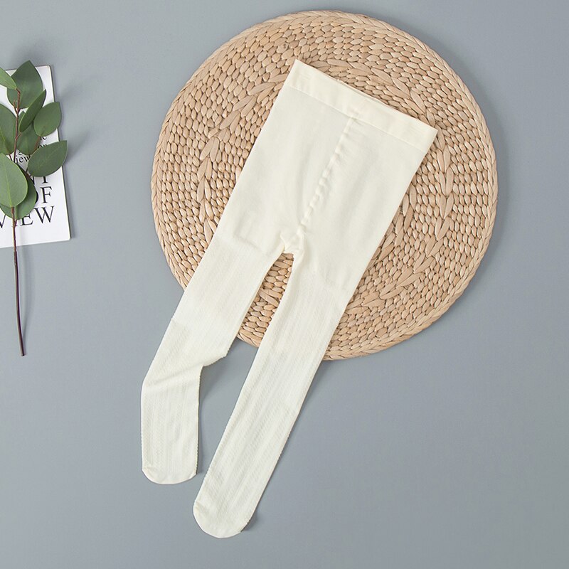 Girls' wave pattern velvet pantyhose summer thin white stockings leggings spring and autumn exercise special dance socks: S / SKY BLUE