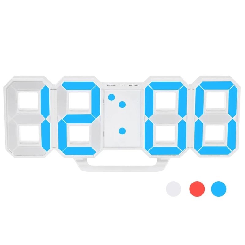 3d led klocka alarm usb laddning elektroniska digitala väggklockor heminredning  g6ka