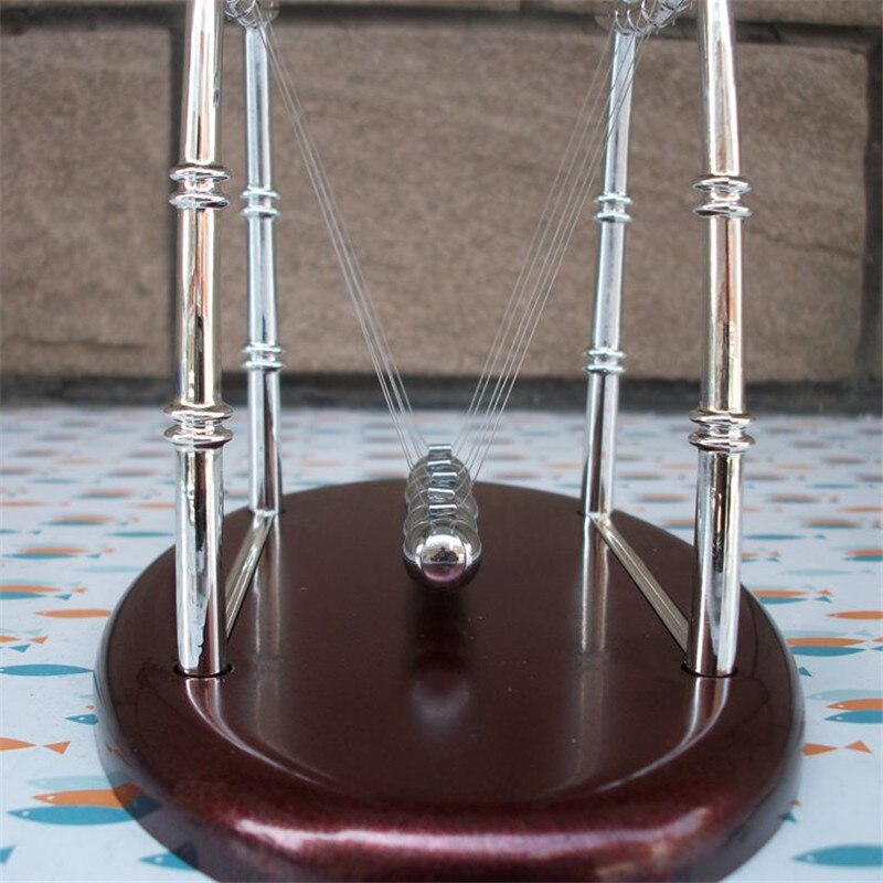 Oval bolas de Newton Escritorio de contacto bola Swing bola para manualidades decoración de de escritorio Pendulo de Newton cuna de acero equilibrio