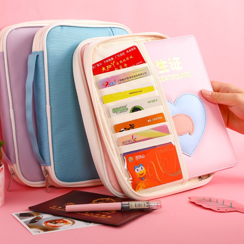 Large Capacity Document Bag Multifunction File Folder Home Travel Organizer Holder School Office File Folder Supply