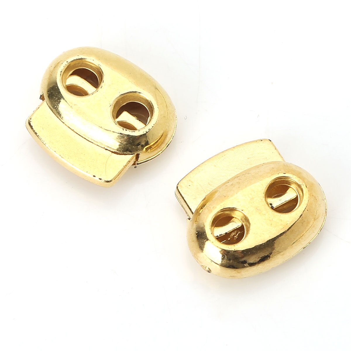 50 Uds. Cierres de plástico de doble agujero, cierre de resorte, cierre deslizante, Toggles, extremo para ropa deportiva, DIY, bolsa, accesorios para ropa