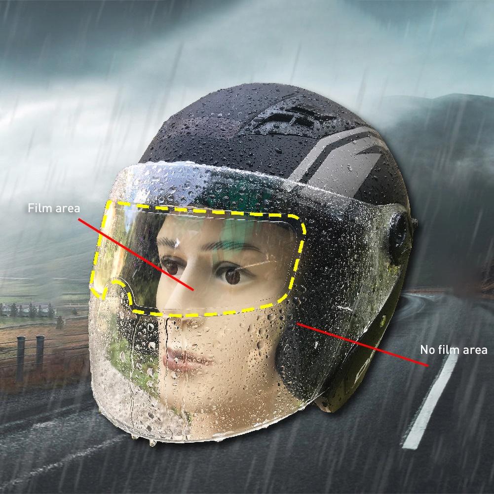 Universal Motorcycle Helmet Clear Rainproof Film Anti Rain Patch Screen for K3 K4 AX8 LS2 HJC MT Helmets