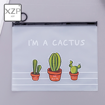 XZP Cute Cactus Transparent Scrub Cosmetic Bag Women Make Up Case Waterproof Makeup Beauty Wash Organizer Toiletry Storage Kit: Style 4