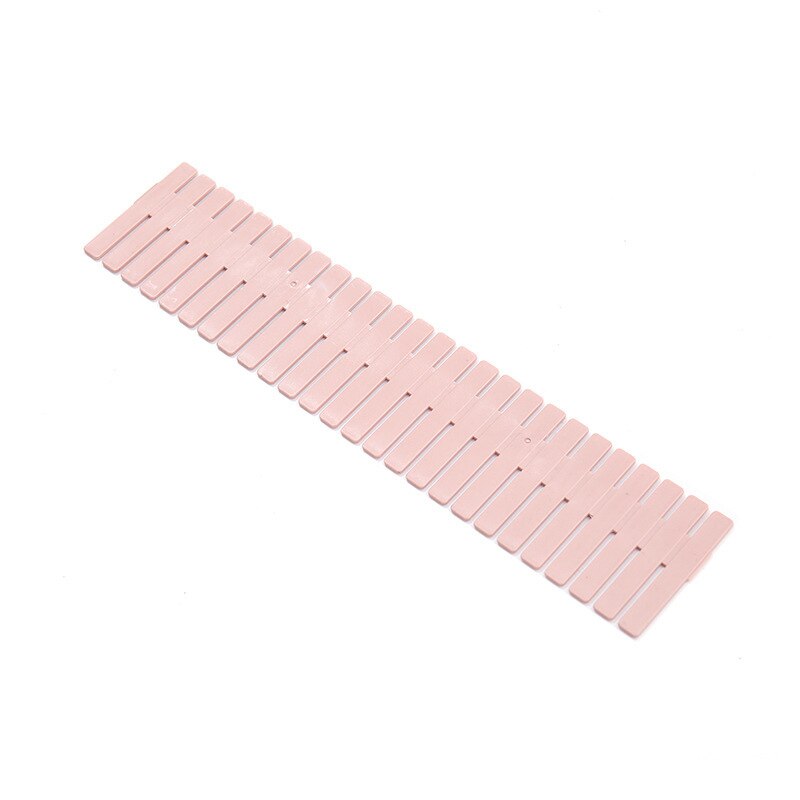 4 PCS Drawer Storage Partition Board Plastic Partition Board Free Combination Household Finishing Grid Drawer Partition: pink47cm