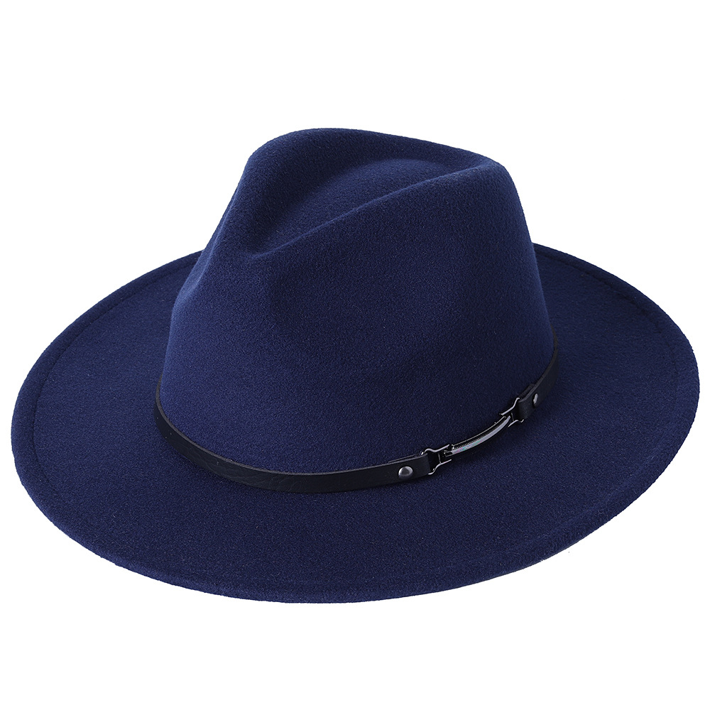 Brzoskwiniowe serce kapelusz Fedora damski łańcuszek duży kapelusz jesienno-zimowy Unisex kościół Panama kapelusz nowy Jazz filcowy kapelusz hurtowo: 09