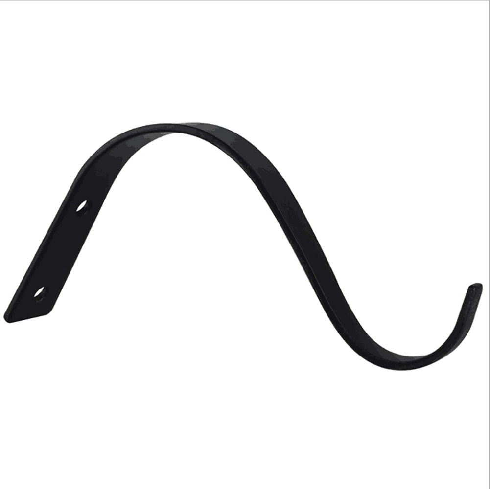 2pcs/set 4.5Inch Bending S Shape Wall Hanging Flower Pot Support Bracket Hook Iron Hanger Hooks for Home Wall Door