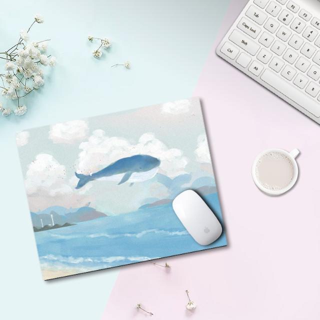 Kawaii podkładka pod mysz śliczne podkładka pod mysz Kawaii podkładka na biurko do gier biurko maty Gamer okrągły kwadrat Deskpad dla Office Home komputer stancjonarny: 260x210x3mm 13