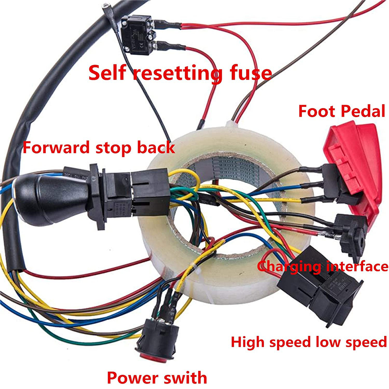 freundlicher-Elektroauto, DIY-modifizierte Drähte und Schalter-einstellen, selbstgemachtes freundlicher-Elektroauto, für Elektroauto, freundlicher-Fahrspielzeug