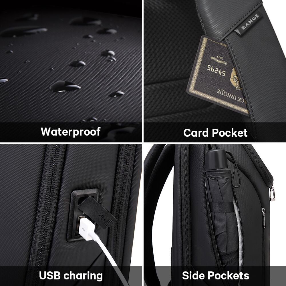 Mochila antirrobo impermeable para hombre y mujer, morral para ordenador portátil de 15,6 pulgadas, mochila de trabajo diario para negocios, mochila escolar para mujer, novedad de